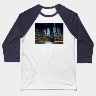 City Drawing Baseball T-Shirt